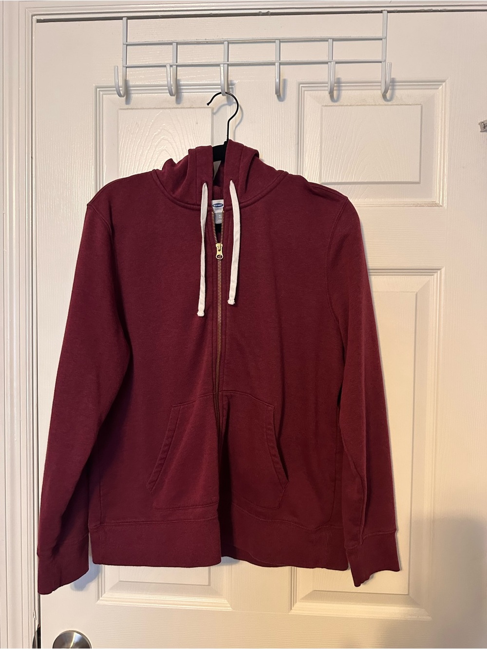 Old Navy Maroon Full-Zip Hoodie